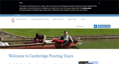 Desktop Screenshot of cambridgepuntingtours.com